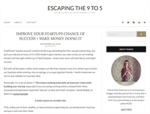 Tablet Screenshot of escapingthe9to5.com